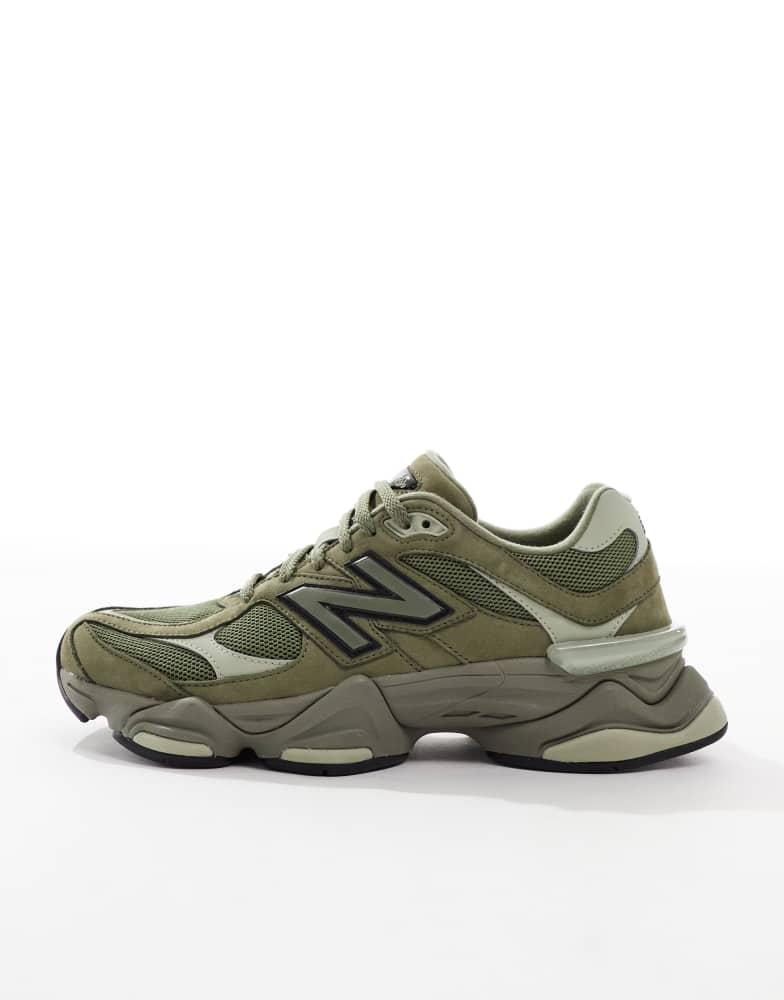 New Balance 9060 unisex trainers in khaki – On Sale Now with Up to