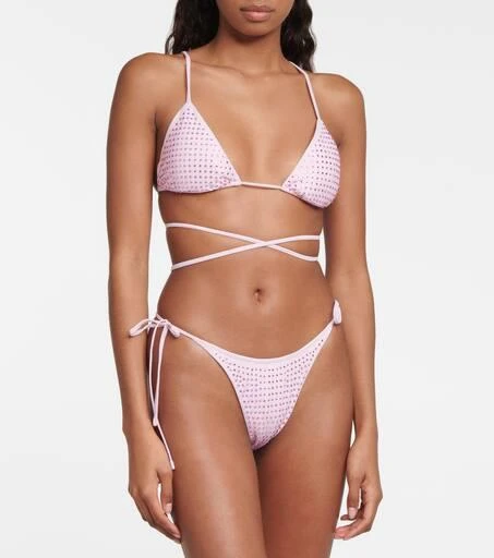 Self Portrait Embellished bikini bottoms 2