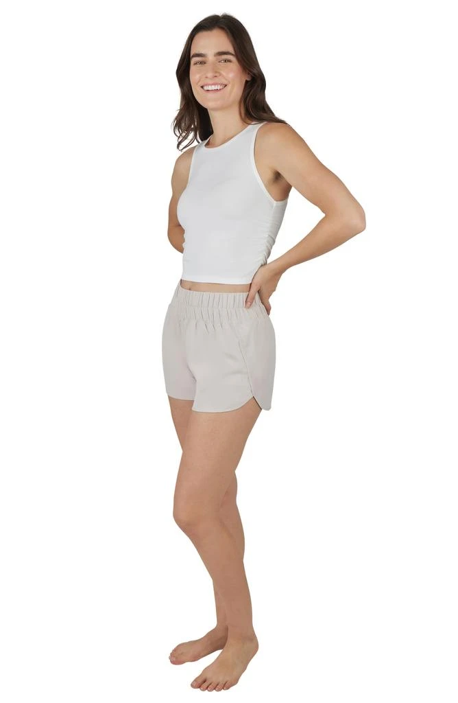 YOGALICIOUS Heavenly Phoebe Rib Knit Crop Tank & Hi-Rise Shorts 2-Piece Set 6