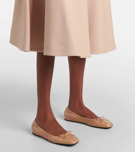 Valentino VLogo Signature leather ballet flats 4