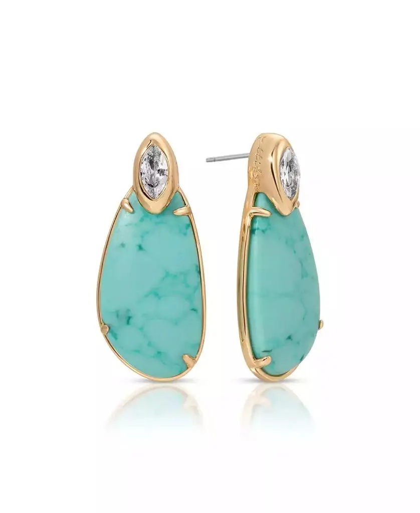 Ettika Jewelry Gold-Plated Majestic Stone Earrings