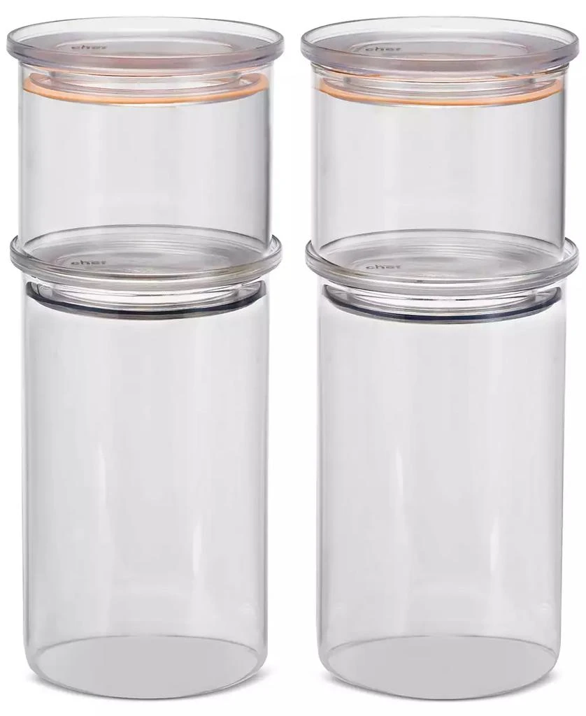Modern Chef 8-Piece Glass Storage Canister Set 1