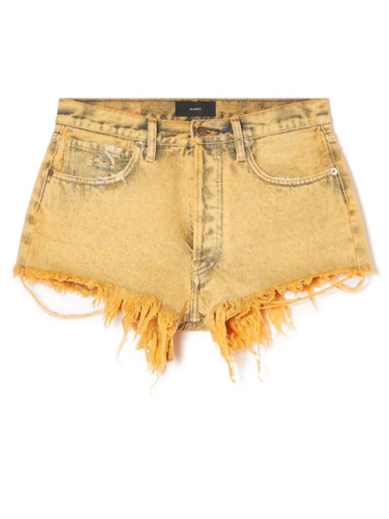 NA Yellow Valparaiso Wash Denim Shorts