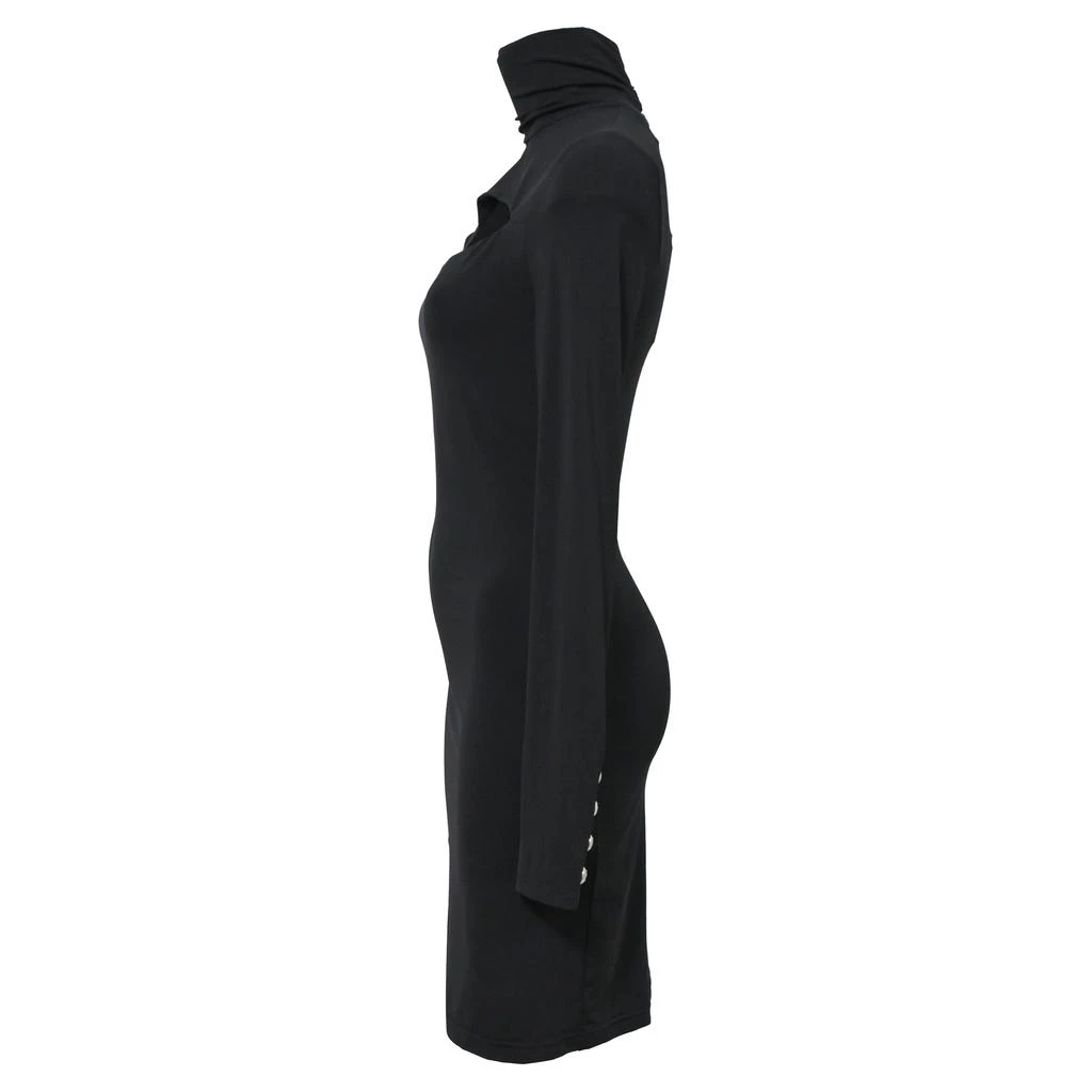 PIERRE BALMAIN Cutout Mini Dress in Black Viscose 2