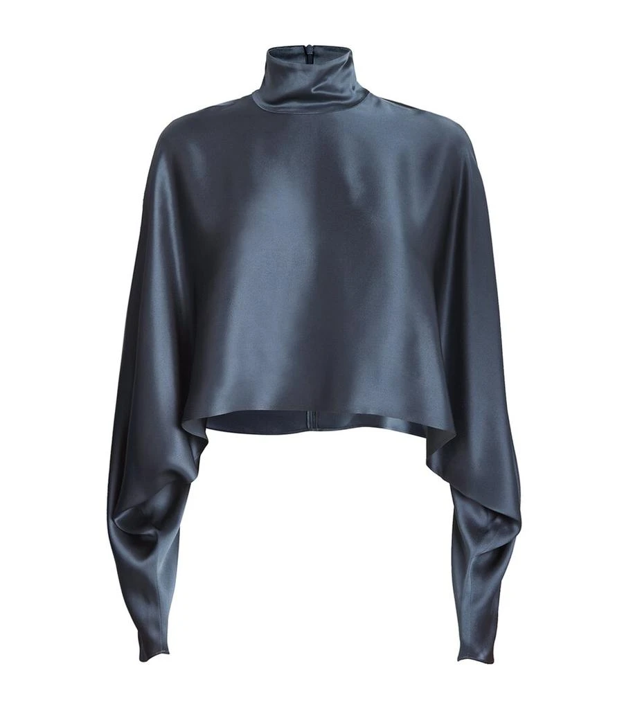 LAPOINTE Satin Kaftan Top 1