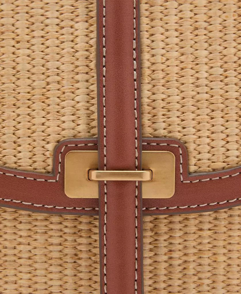 Mango Women's Contrast Canvas Crossbody Bag 4