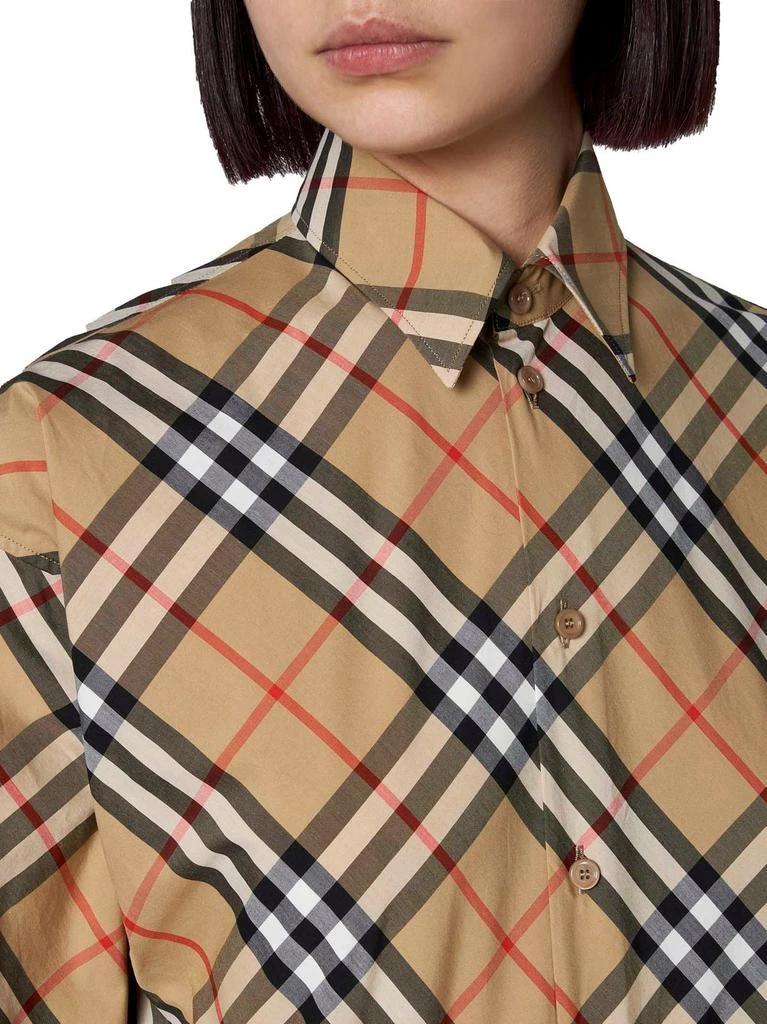 Burberry Burberry Check Printed Long Sleeved Shirt 7