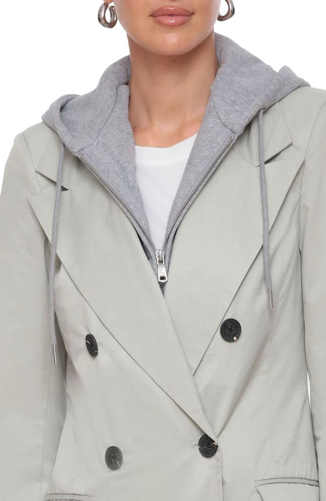 Avec Les Filles Hooded Double Breasted Trench Coat 6