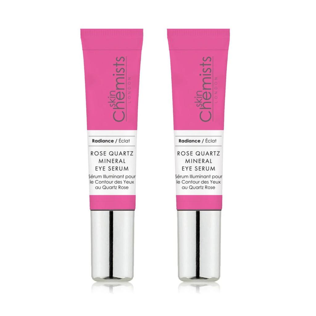 skinChemists Rose Quartz Mineral Eye Serum 15ml Twin Value Savings Pack