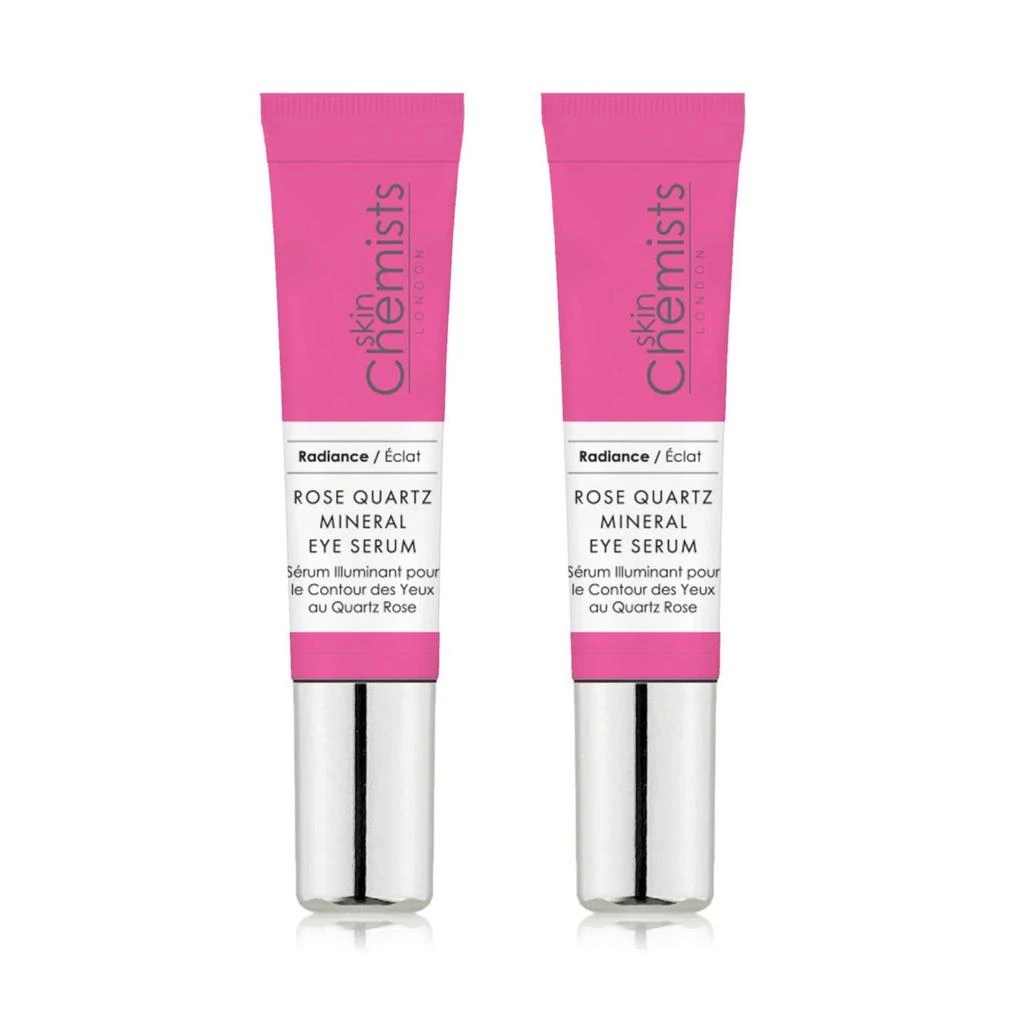 skinChemists Rose Quartz Mineral Eye Serum 15ml Twin Value Savings Pack 1