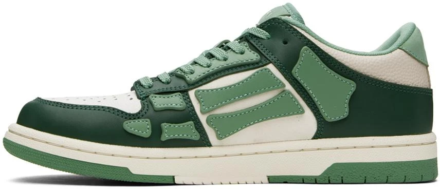 AMIRI Green & Beige Skel Top Low Sneakers 3
