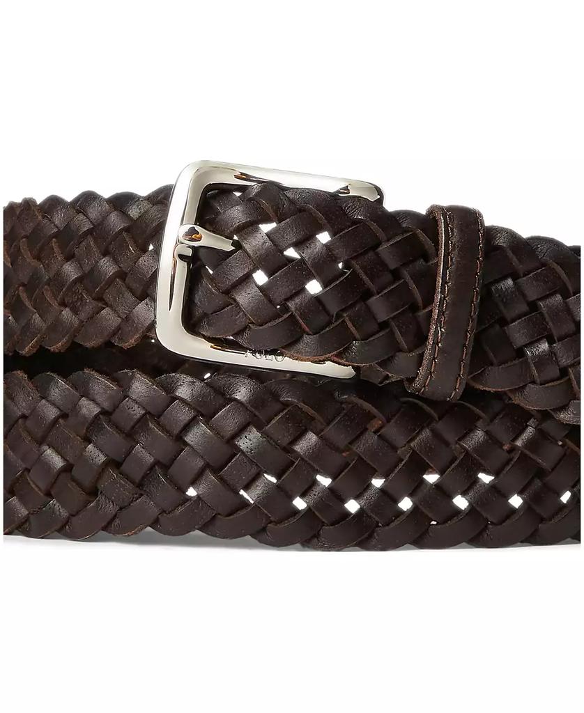 Ralph Lauren Men's Braided Vachetta Leather Belt