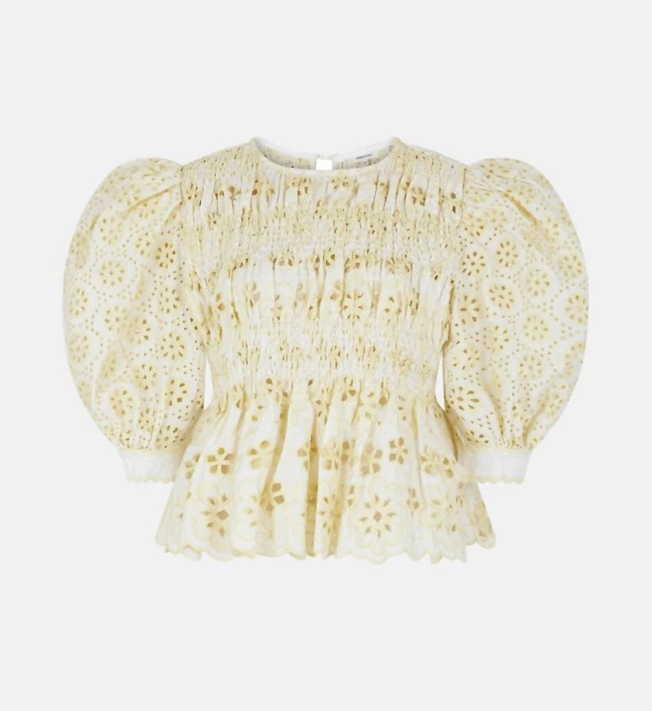 Manoush Manoush - Floral Broderie Smocked Blouse 2
