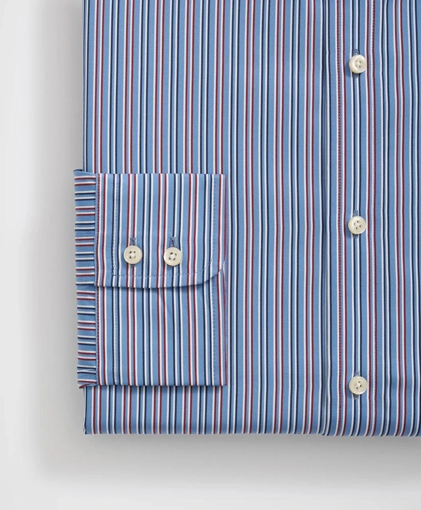 Brooks Brothers Brooks Brothers X Thomas Mason® Cotton English Collar, Multi-Striped Dress Shirt 4