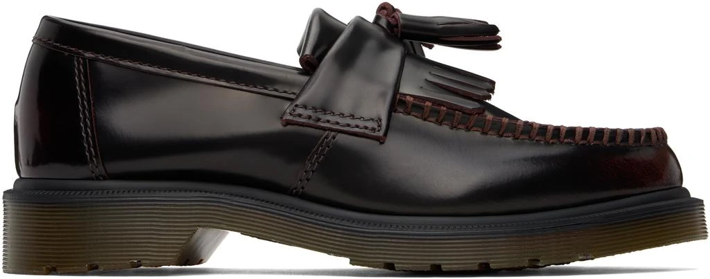 Dr. Martens Burgundy Adrian Arcadia Leather Tassel Loafers 1