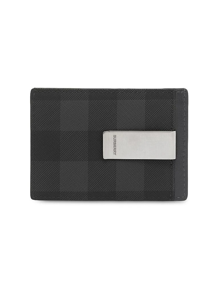 Burberry Chase Check Money Clip Card Holder 3