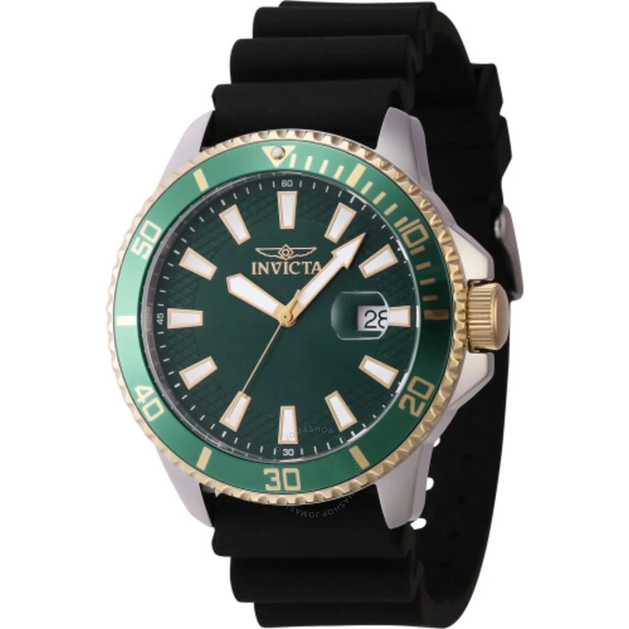 Invicta Pro Diver Quartz Date Green Dial Men's Watch 46134 1