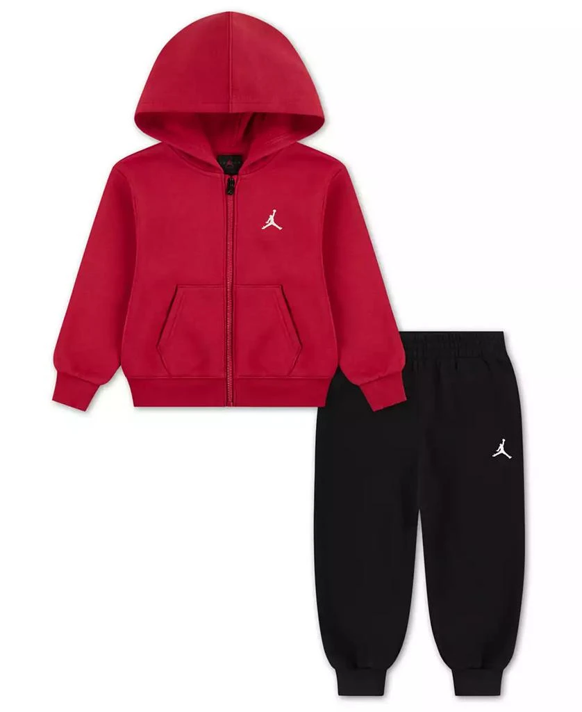 Jordan Boys Toddler 2T-4T Brooklyn Fleece Full-Zip Hoodie and Pants, 2-Piece Set