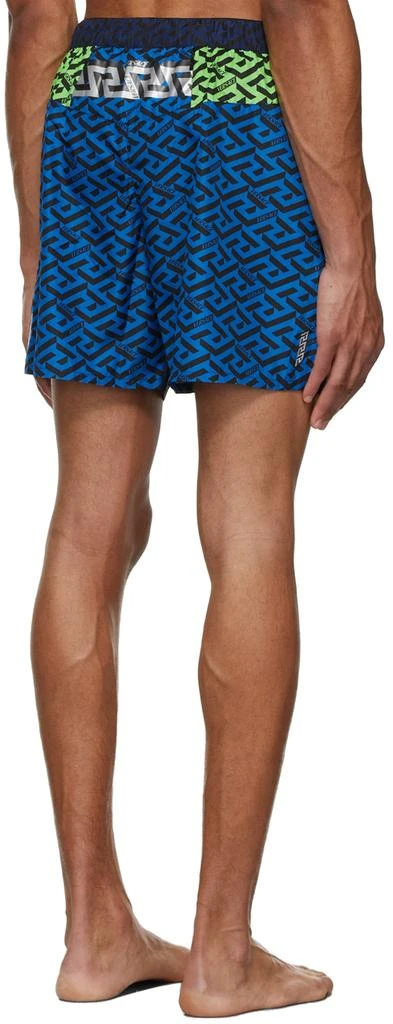 Versace Blue La Greca Gym Shorts 3