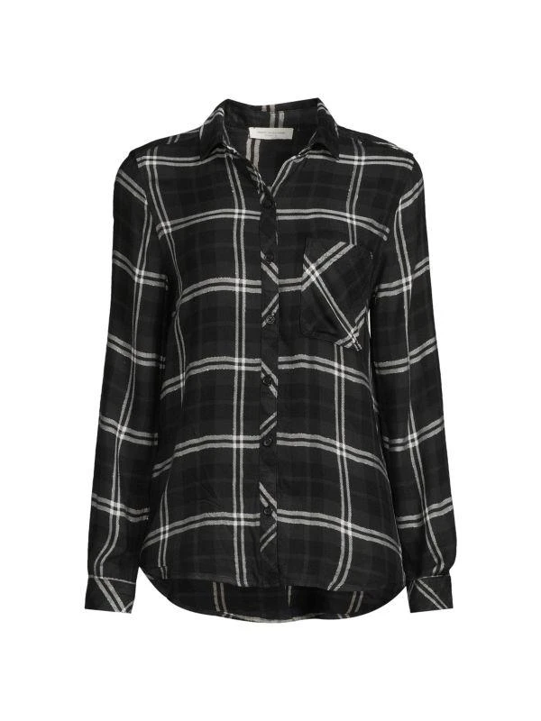 Beach Lunch Lounge Carley Plaid Button Down Shirt 3
