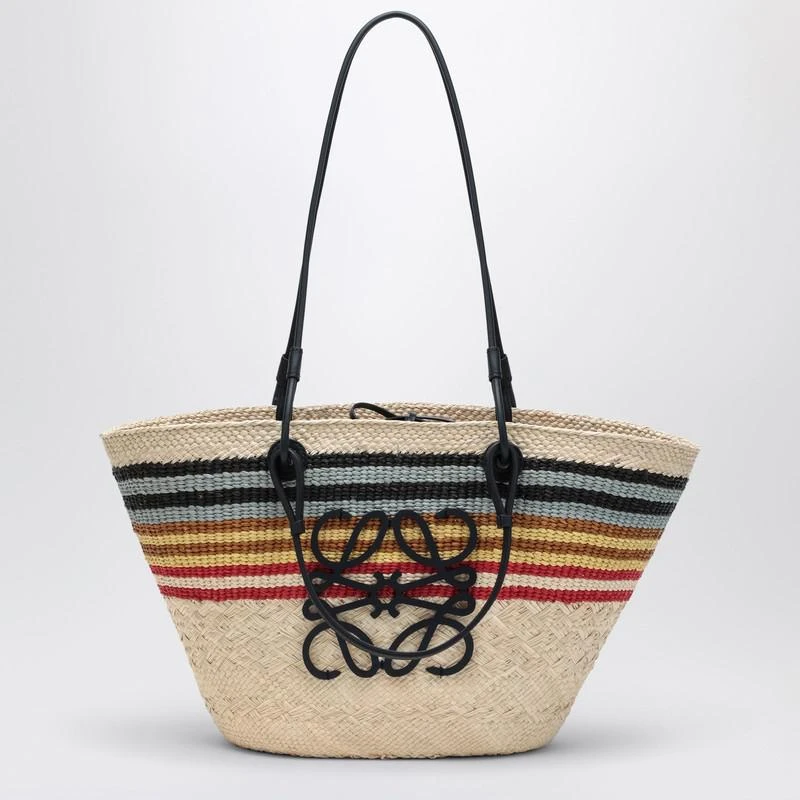Loewe Large Anagram basket bag in Iraca palm and leather 1
