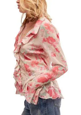 Free People Bad at Love Blouse  3