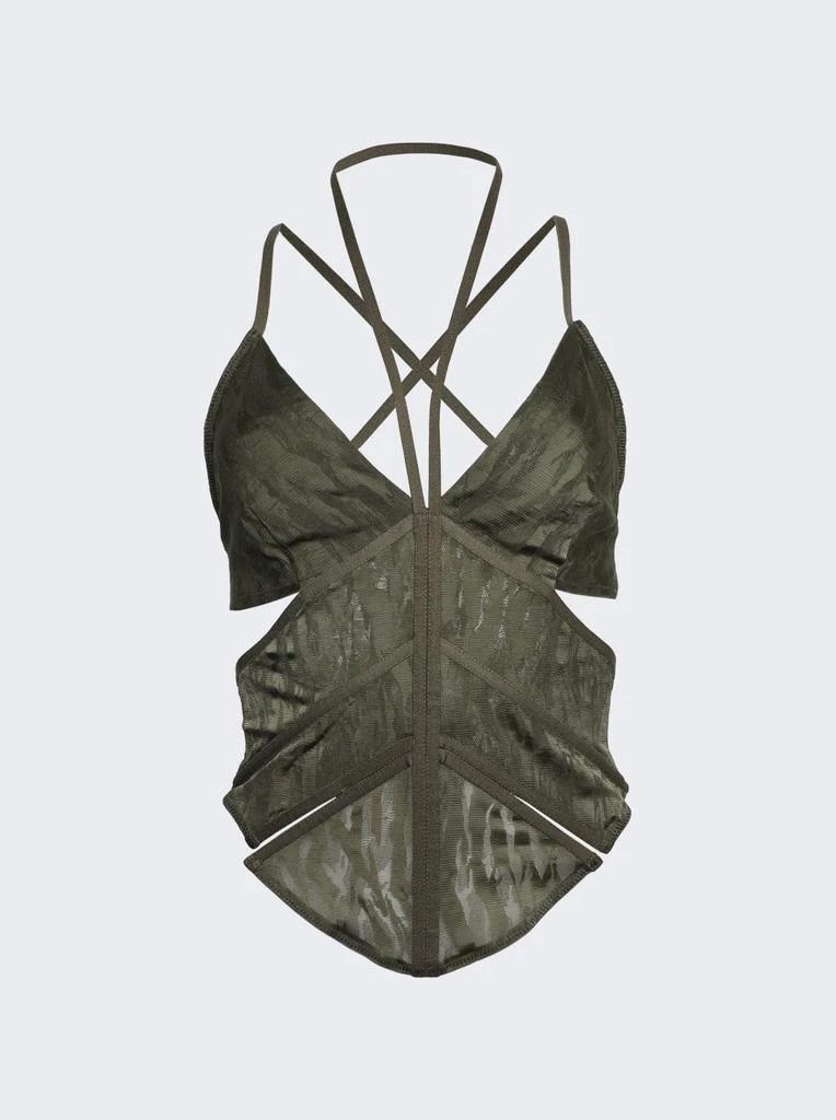 Dion Lee Camo Lace Corset 1
