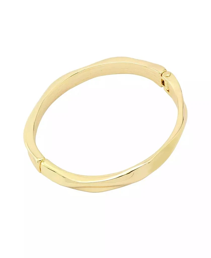 Robert Lee Morris Gold and Silver Textured Bangle Bracelet 4