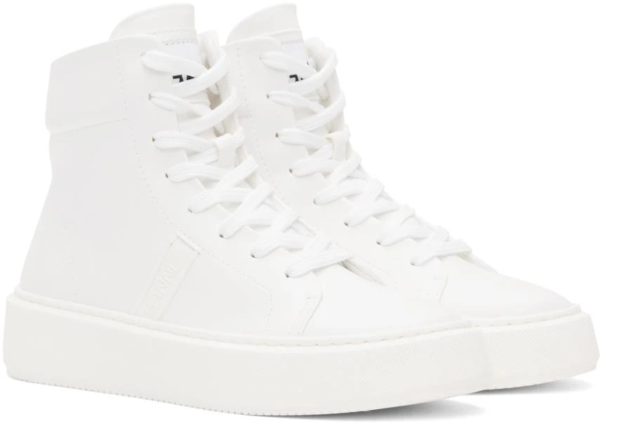 Ganni White Sporty Sneakers 4
