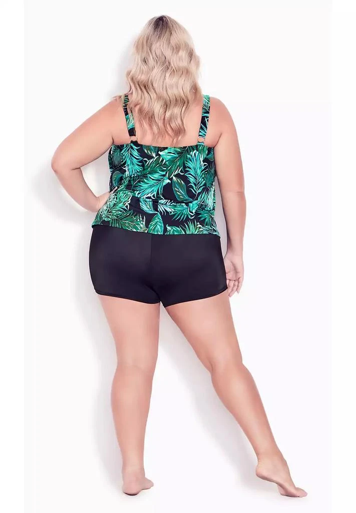 AVENUE Plus Size Swim Boy Short 3