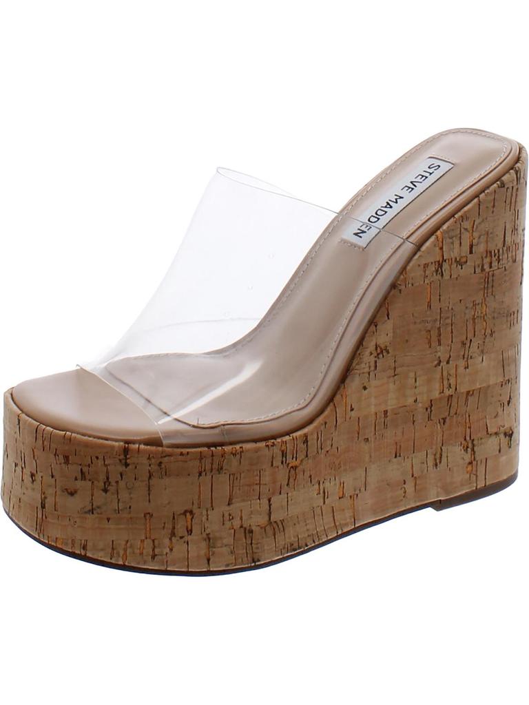 Steve Madden Womens Cork Platform Heels