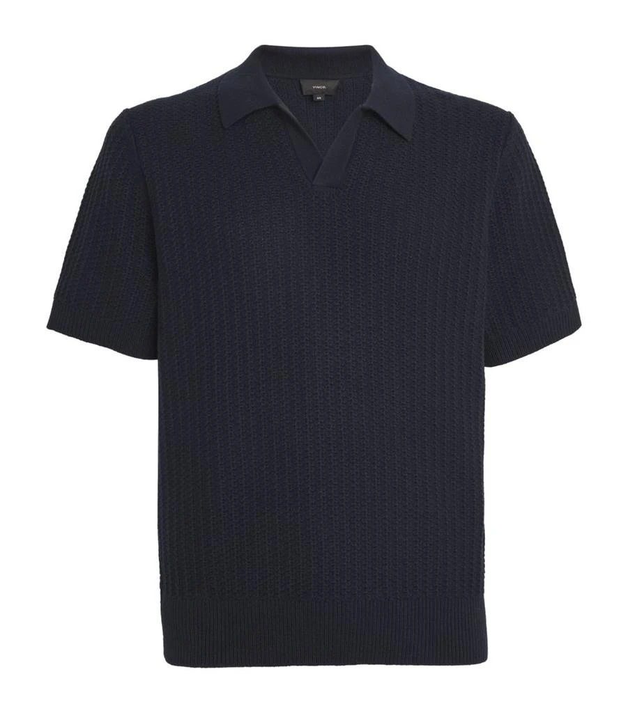 Vince Cotton-Cashmere Knitted Polo Shirt 1