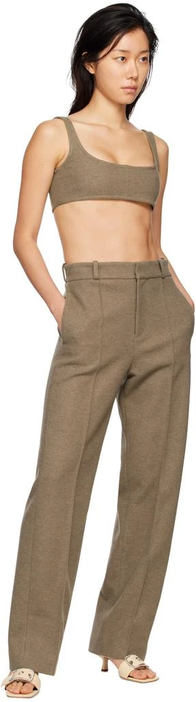 Yuzefi Taupe Scoop Tank Top 4