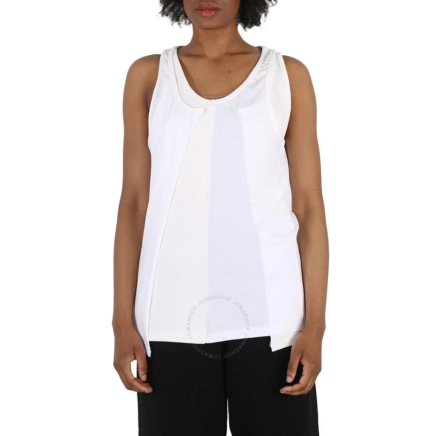 MM6 Off White Layered-Detail Tank Top 1