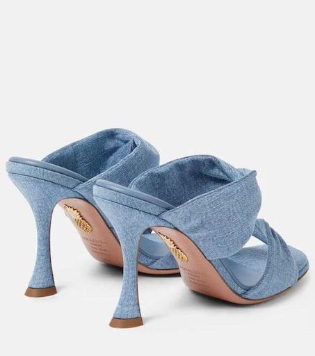 Aquazzura Twist denim mules 3