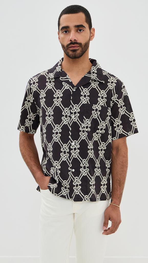 Knickerbocker Knot Panama Cotton Shirt