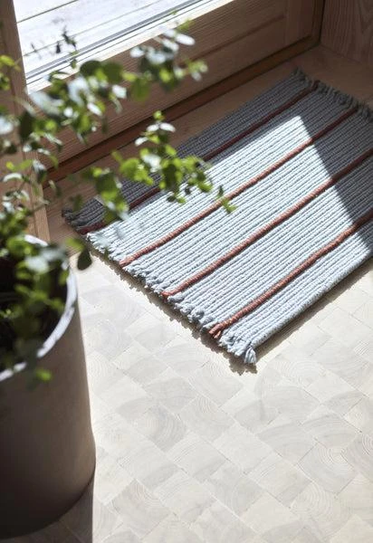 OYOY Living Design Tapis De Bain Bleu En Polyester Recyclé 100X60Cm - Bleu 4