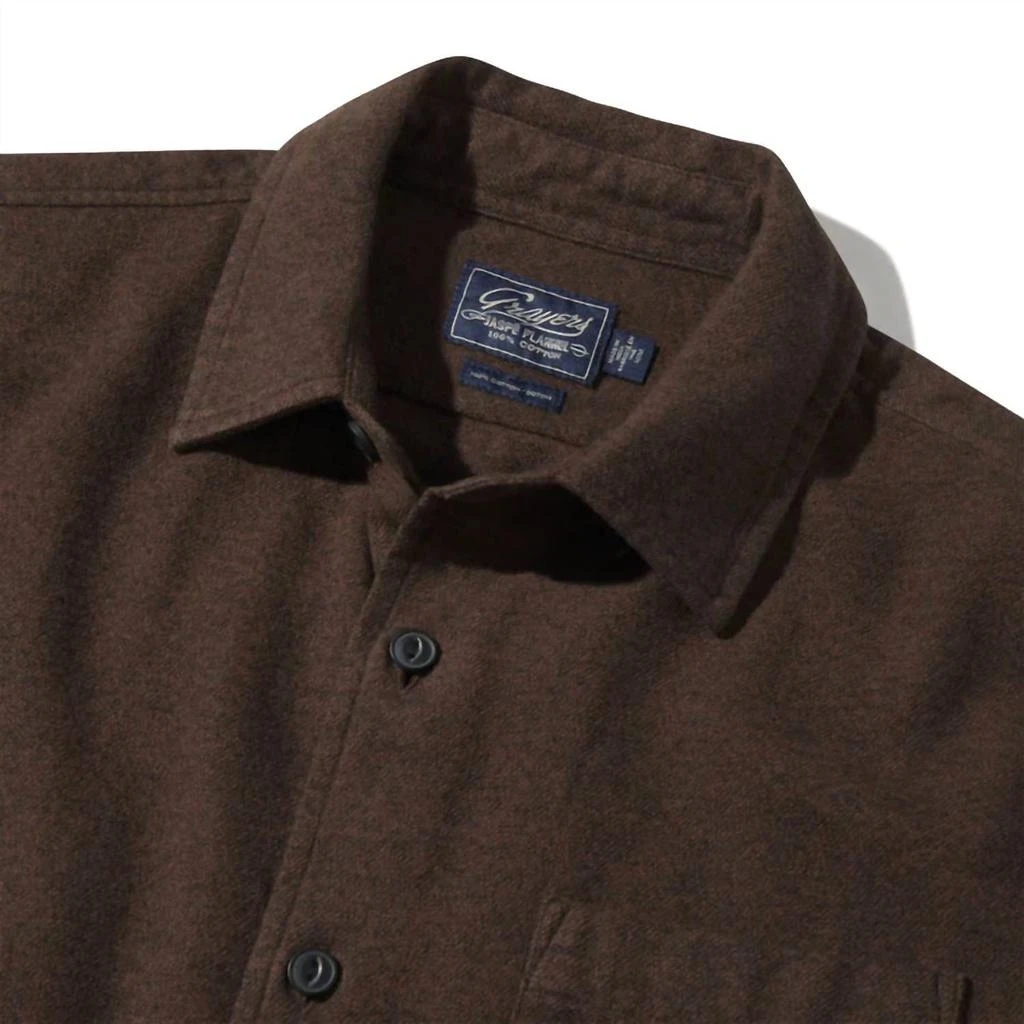 Grayers Harper 3-Ply Jaspe Flannel In Chocolate Truffle 2