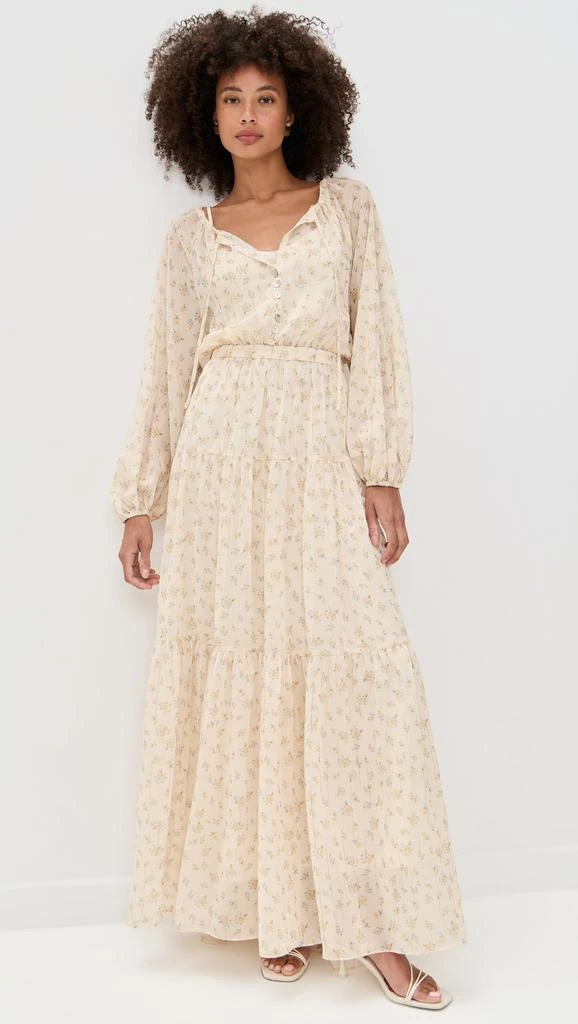 chinese dress ladies Becca Short Sleeve Belted Midi Dress main image 0