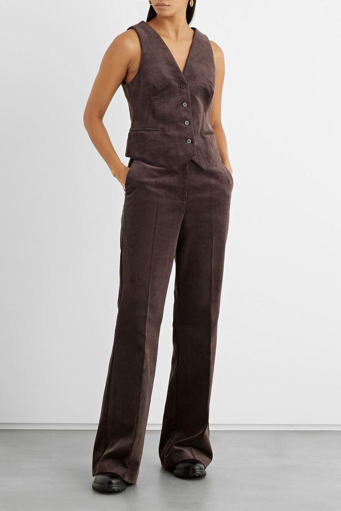 IRIS & INK Felicity cotton-corduroy flared pants