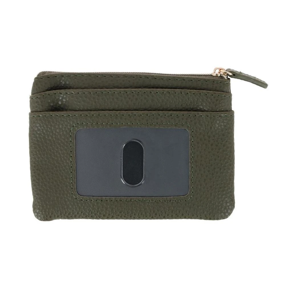 Buxton Women's Solid Color Vegan Leather Large ID Coin Case 6