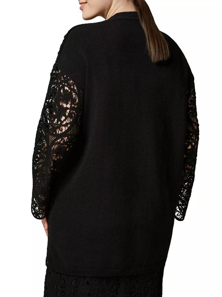 Marina Rinaldi Ardea Embroidered Lace Cardigan 3