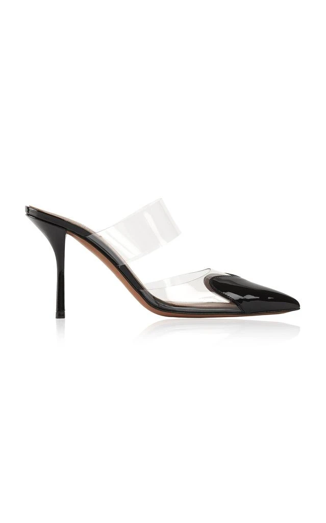 Alaïa ALAÏA - Le Cœur PVC; Leather Mules - Black - IT 39 - Moda Operandi 1