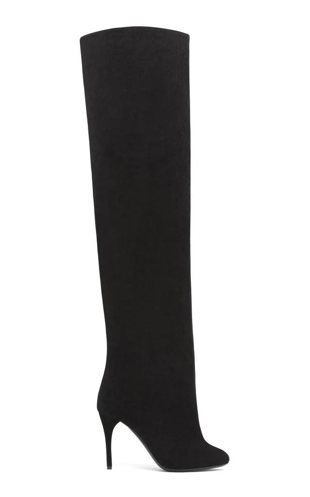 Alaïa ALAÏA - Suede Over-The-Knee Boots - Black - IT 37 - Moda Operandi 1