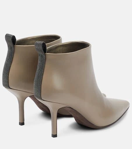 Brunello Cucinelli Beaded leather ankle boots 3
