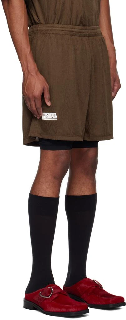 Martine Rose Brown Double Football Shorts 2