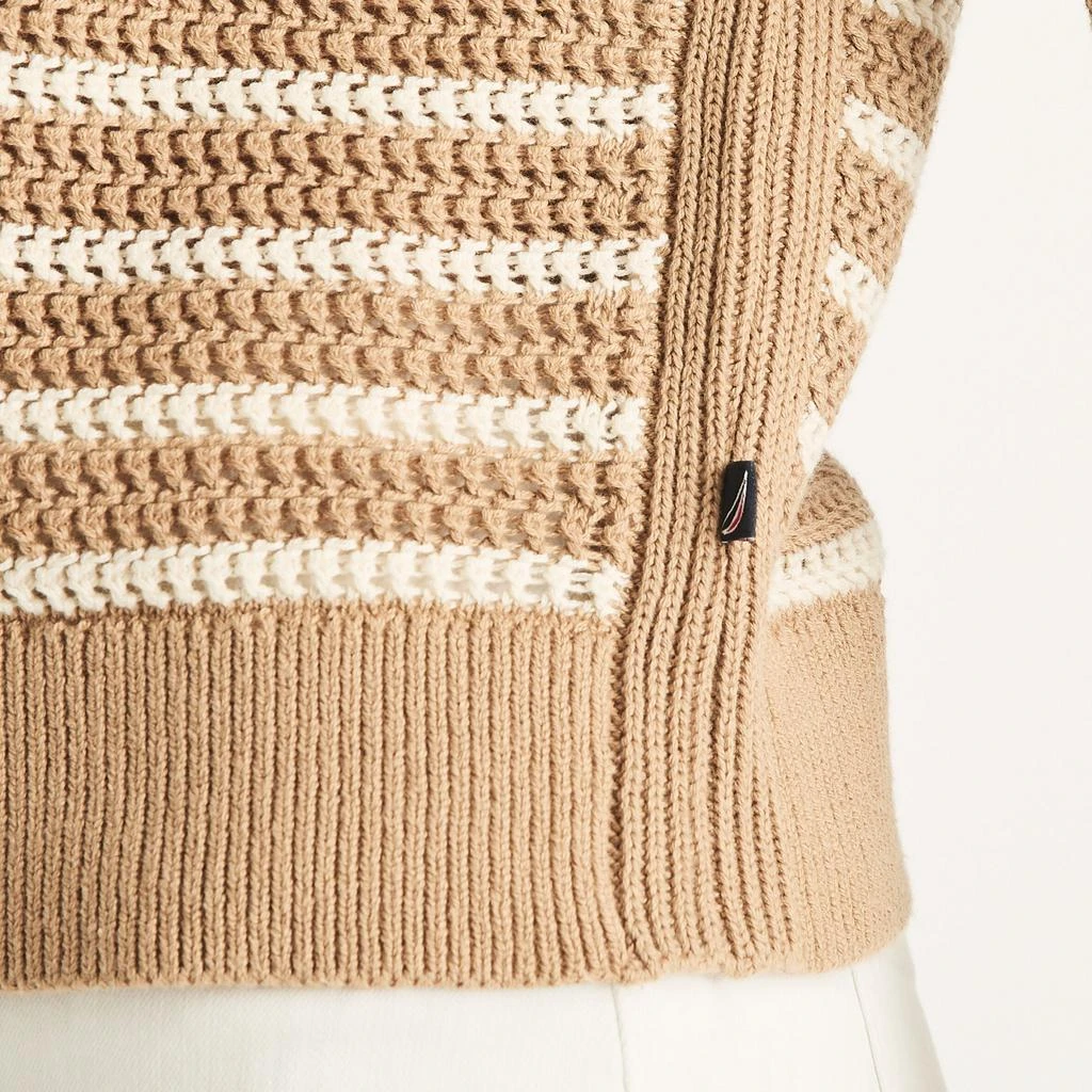 Nautica Womens Striped Crewneck Sweater 2