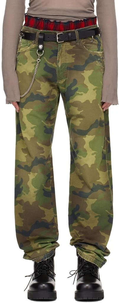 424 Green Camouflage Trousers 1