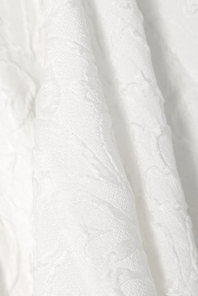 Stella McCartney Lila belted silk-blend cloqué playsuit 4