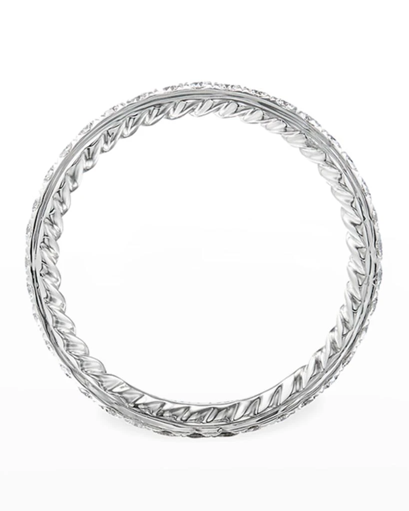 David Yurman DY Eden Band Ring with Gemstones in Platinum, 1.85mm 2